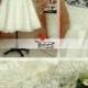 Knee/Tea Length Vintage Lace Wedding Dresses Satin Belt Short Wedding Dress Style WD015