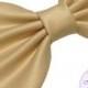 Champagne Satin Fabric Hair Bow/ Girls Hairbow/ Extra Large Hair Bow/ Retro Hair Bow/ Attachable Bow/ Wedding Prom Dress Bow