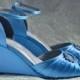 Wedding Shoes - Custom 250 hand dyed Colors- PB103 Women's Bridal Wedge Shoes