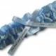 Wedding Garter , beautiful baby Blue Satin personalized garter