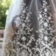 Juliet  Bridal CAP "IVY" Wedding Veil,  Scalloped Lace and Sequins Bridal Cap Veil  by LasVegasVeils
