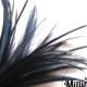 Goose Biot & Hackle Feather Hat Mount Trim for Fascinators, Wedding Bouquets and Hat Making Navy Blue