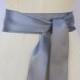 Gray Ribbon Sash - choice of 2.25 or 1.5 inch width x 144 inches/4 yard length -Wedding Sash, Bridal Sash, Plain Gray Sash, Bridal Belt, DIY