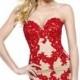 Sherri Hill 21187 Fitted Short Lace Dresses 2014