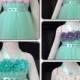 Mint Flower Girl Tutu Dress Wedding Dress Birthday Holiday Picture Prop 3, 6, 9, 12, 18, 24 Month, 2T, 3T,4T 5T 6T Mint Flower Girl  Dress