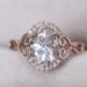 VS 7x9mm Pink Morganite Ring Oval 14K Rose Gold Morganite Ring Wedding Ring H/SI Diamond Engagement Ring Gemstone Ring