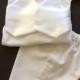 Rush Order for Bianca Tuxedo Onesie Vest with White Bow-tie Vest Pants