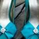 Wedding Bridal Shoe Clips Satin Bows- pair - with hinestones - MANY COLORS to choose from