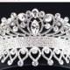 SPRING SALE Rhinestone Crystal Crown Bridal Tiara, Crystal Wedding Rhinestone Hair Accessory ~ ET 08
