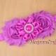 Lilac/Soft Violet Shabby Chic Babies Head bows with Hairband. Pageant Girls Headband. Flower Girl Wedding headband... Tea Party Headband...