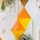 Modern Geometric Wedding with a Bright Color Palette 