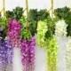 100cm Length Hanging Wisteria Flower Wedding Flower Party Decorative Glicine Flower Online with $2.62/Piece on Hjklp88's Store 