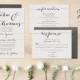 DIY Printable Wedding Invitation Set, Wedding Invitation Suite With Invite, RSVP and Detail Card, Simple Wedding Invites