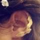 Ivy Ear Cuff, Gold Leaves Earring, Gold Plated, Ear Climber, Ancient Greek Jewelry, Boho Chic, Bohemian Ear Cuff, Hand Made, Bridal Earrings