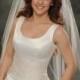 Fingertip Bridal Veils Ivory One Layer 44 Long Raw Cut Edge White Wedding Veils 72 Wide Illusion Tulle