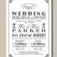 Printable Wedding Rehearsal and Dinner Invitation - Poster Design // Black and white (RD42)