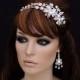 Swarovski Headband , Wedding Headband , Bridal Headpiece , Bridal Hair Accessory ,  Prom Crystal Bachelorette Headband