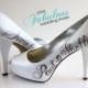 Personalized Wedding Shoes, Custom Wedding Shoe, Custom High Heels, Shower Gift, Custom Shoes for the Bride, Best Wedding Shower Gift
