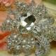 Huge Crystal Brooch - Wedding Jewelry - Elegant Wedding Brooch Pin Accessories - RHinestone Brooch Bouquet - Wedding Sash Pin 78mm 330198