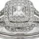 FINE JEWELRY 1 CT. T.W. Certified Diamond 14K White Gold Bridal Ring Set