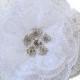 Daisy Lace Wedding Hair Flower (sj)