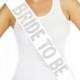 Rhinestone "Bride to Be" White Sash, Wedding Sash, Bridal Shower, Bachelorette Party, Engagement Party