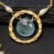 Aquamarine Necklace - March Birthstone Necklace - Bridesmaid Necklace - Wedding Necklace - Gold Necklace