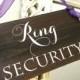 Ring Security Ring Bearer Sign WS-163