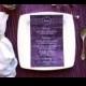 Watercolor Wedding Menu Cards in Any Color - Purple Wedding Menus - Elegant Script Reception Menus - Violet
