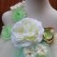 Ivory Mint Flower Girl Dress - Ivory Mint wedding - Mint Ivory Dress - Mint flower girl dress - Mint flower girl dress - Mint dress