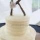 Letter K Rustic Twig Monogram Letter Wedding Cake Topper