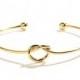 For Orders of 5 and More Gold Finish Knot Bracelet- Bridesmaid gift, bridal, Love Knot