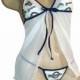 MLB Milwaukee Brewers Lingerie Negligee Babydoll Sexy Teddy Set with Matching G-String Thong Panty - Only at Sexy Crushes