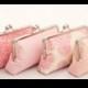 Pink Spring Wedding Party Gift Clutch Handbag Design a gift for your bridesmaids or bridal party