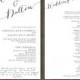 Printable Wedding Program - the Chloe collection