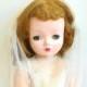 BINNIE/CISSY - Madame Alexander - 1950s - Bride Doll - Veil - Gown - Shoes - Wedding Centerpiece - Gift - Flower Girl - Retro Mid Century