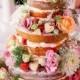 49 Naked Wedding Cake Ideas For Rustic Wedding