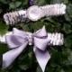 Wedding leg garter,Wedding Garter Set, Bridal Garter Set, Silver Sequined Garter, Bridal Accessory,Wedding Accessory