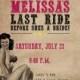 Bachelorette Party/Hen's Night Invitation : Bride's Last Ride/Hoedown/Rodeo with Pin Up Cowgirl
