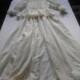 010-Floor length-sheer organza and lace wedding dress- Downton Style- pure elegance and taste !   Size 4-6