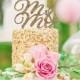 Cake Topper Mr & Mrs Wedding Cake Topper in Glitter Calligraphy Style for Wedding or Party, Shower or Event (Item - CTM800)