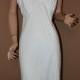 Vintage Full Slip White with Embroidered Chiffon Size 38