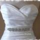 NEW ~ Rhinestone Crystal Bridal Sash, Rhinestone Wedding Belt, Crystal Belt, Jeweled Wedding Dress Sash, No 4066S-7, Wedding Accessories
