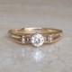 Stunning 14k Diamond Engagement Ring TCW .24 Size 8.25 and Weighing 2.54 grams