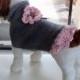 Dog Sweater Hand Knit June Wedding  Small 12.5" inches long