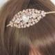 Bridal headband, Rose gold Bridal headband, Wedding headpiece, Crystal headband, Rose gold headpiece