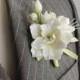 Аzalea .Weddings. Buttonhole Boutonniere for men. Polymer clay flower. - New