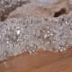 ONE  Yard Rhinestone and pearl Beaded Applique crystal applique