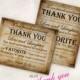 8 X 10 Wedding thank you sign YOU PRINT!! vintage paper Instant Download Just add your info and print!