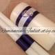Custom Colors Elite Unity Candle 3 Piece Set with Two Hearts Accent....You Choose The Ribbon Colors...shown in ivory/navy blue
